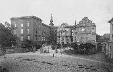 Residenzschloss Dessau, Ansicht von Norden, um 1880 © Kulturstiftung Dessau-Wörlitz